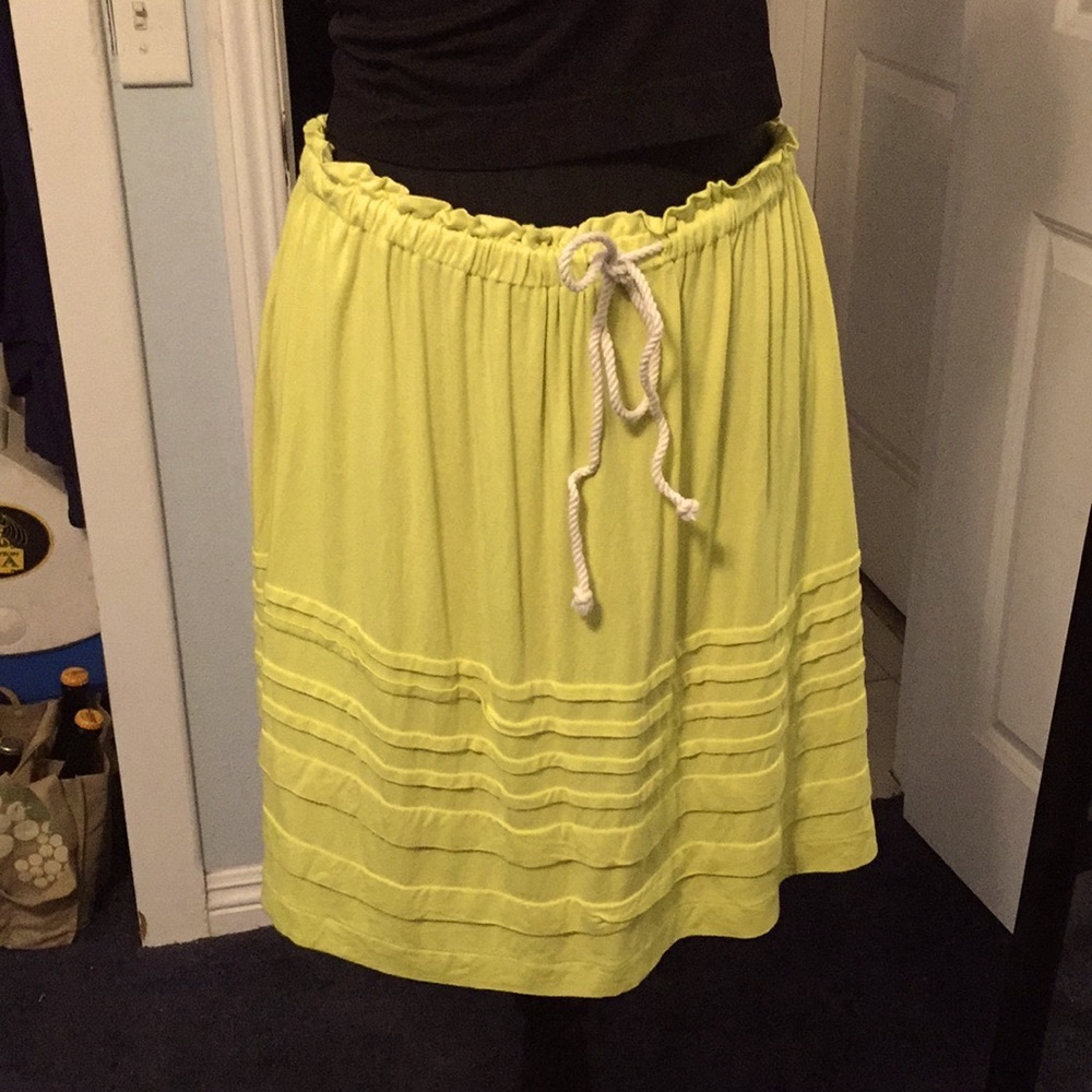 Casual drawstring skirt